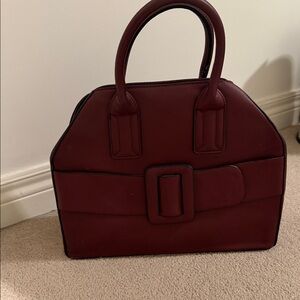 Elegant Burgundy Handbag